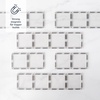 image:imageCONNETIX Magnetic Tiles Clear Rectangle Pack 12 Pieces