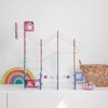 image:imageCONNETIX Magnetic Tiles Pastel Ball Run Pack 106 Pieces