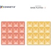 image:imageCONNETIX Magnetic Tiles Pastel Lemon amp Peach Base Plate Pack 2 Pieces