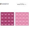 image:imageCONNETIX Magnetic Tiles Pastel Pink amp Berry Base Plate Pack 2 Pieces