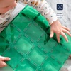 image:imageCONNETIX Magnetic Tiles Rainbow Blue amp Green Base Plate Pack 2 Pieces
