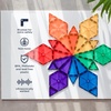 image:imageCONNETIX Magnetic Tiles Rainbow Geometry Pack 30 Pieces