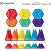 image:imageCONNETIX Magnetic Tiles Rainbow Geometry Pack 30 Pieces