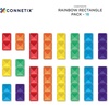 image:imageCONNETIX Magnetic Tiles Rainbow Rectangle Pack 18 Pieces