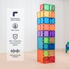image:imageCONNETIX Magnetic Tiles Rainbow Square Pack 42 Pieces