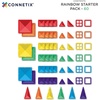 image:imageCONNETIX Magnetic Tiles Rainbow Starter Pack 60 Pieces