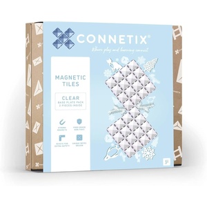 image:imageCONNETIX Magnetic Tiles Clear Base Plate Pack 2 Pieces