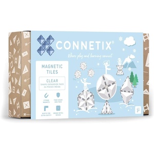 image:imageCONNETIX Magnetic Tiles Clear Shape Expansion Pack 24 Pieces