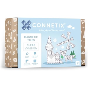 image:imageCONNETIX Magnetic Tiles Clear Starter Pack 34 Pieces