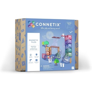 image:imageCONNETIX Magnetic Tiles Pastel Ball Run Expansion Pack 80 Pieces