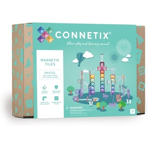 image:imageCONNETIX Magnetic Tiles Pastel Ball Run Pack 106 Pieces