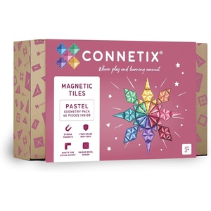 image:imageCONNETIX Magnetic Tiles Pastel Geometry Pack 40 Pieces