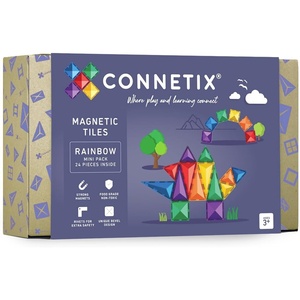 image:imageCONNETIX Magnetic Tiles Rainbow Mini Pack 24 Pieces