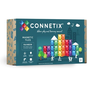 image:imageCONNETIX Magnetic Tiles Rainbow Rectangle Pack 18 Pieces