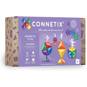 image:imageCONNETIX Magnetic Tiles Rainbow Shape Expansion Pack 36 Pieces