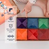 image:imageConnetix Tiles 40 Piece Square Pack 40 Square Magnetic Tiles Educational Magnetic Building Blocks in 6 Rainbow Colors Fun STEAM Learning Tool Great Magnets for Kids Ideal for Beginners