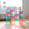 image:imageConnetix Tiles 40 Piece Square Pack 40 Square Magnetic Tiles Educational Magnetic Building Blocks in 6 Rainbow Colors Fun STEAM Learning Tool Great Magnets for Kids Ideal for Beginners
