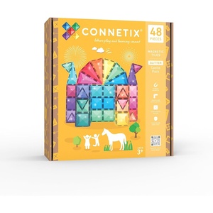 image:imageCONNETIX Magnetic Tiles Glitter Castle Pack 48 Pieces