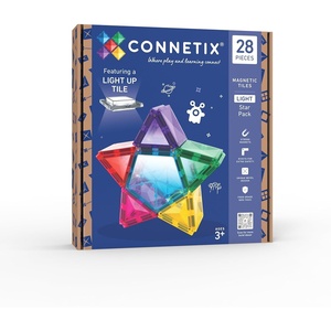 image:imageCONNETIX Magnetic Tiles Light Star Pack 28 Pieces