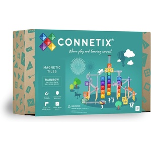 image:imageCONNETIX Magnetic Tiles Rainbow Ball Run Pack 92 Pieces