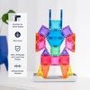 image:imageCONNETIX Magnetic Tiles Travel Mini Pack 32 Pieces  Pack play and create anywhere with mini magnetic tiles reusable stickers and a buildready travel tin For ages 3