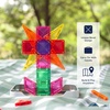 image:imageCONNETIX Magnetic Tiles Travel Mini Pack 32 Pieces  Pack play and create anywhere with mini magnetic tiles reusable stickers and a buildready travel tin For ages 3